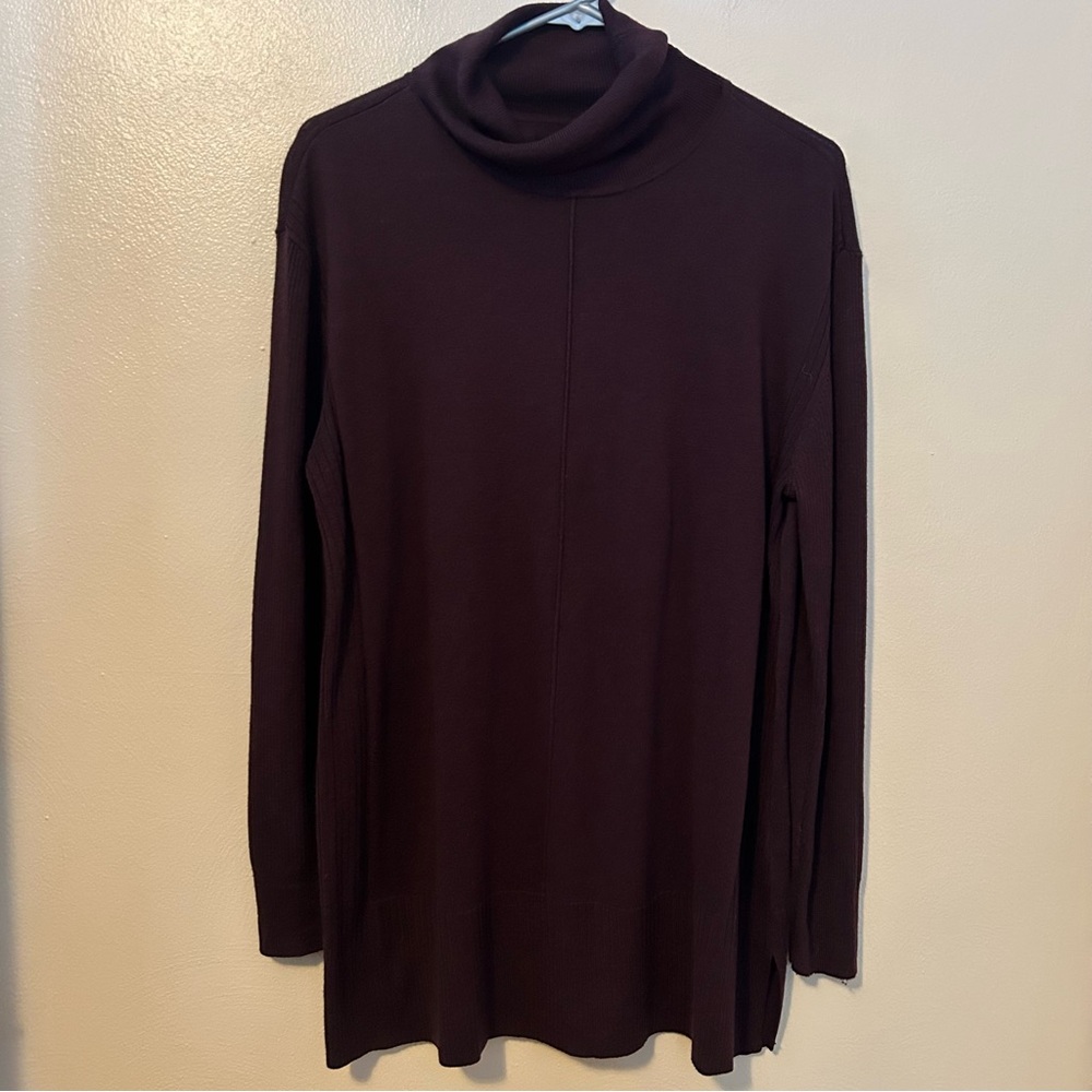 Apt. 9 Lightweight Plum Turtleneck Sweater